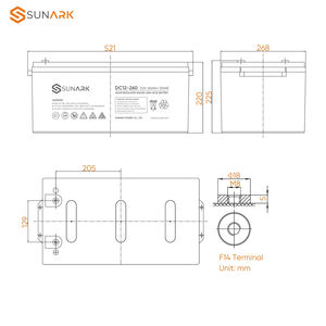 최고 품질의 그래핀 밀폐형 납산 충전식 배터리 12V 250Ah 12볼트 260암페어 에너지 저장 배터리 - Product Image 2