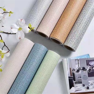 Papel tapiz adhesivo de estilo japonés para decoración de sala de estar y <span class=keywords><strong>Casa</strong></span>, papel tapiz impermeable con textura simple de pvc - Product Image 2