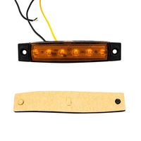 Feux de position latéraux à 6 LED pour camion remorque RV pick-up tracteur camion SUV bateau 12V DC antichoc Feux de position à 6 LEDTrailer