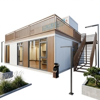 Maison modulaire préfabriquée de 40 pieds, structure en acier extensible, maison préfabriquée sur mesure