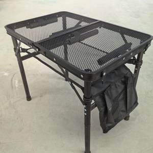 便携式户外折叠桌具有可调节的铝合金腿，非常适合野营活动时使用 - Product Image 5