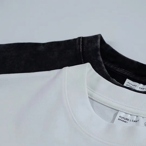 T-shirt Homme en Coton Lourd 300g, Couleur Unie, Haute Qualité, Coupe Ample, Manches Courtes, T-shirt Homme pour l'Été - Product Image 2