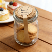 Autocollants personnalisés faits à la main - Étiquettes d'emballage autocollantes en papier pour pots de pudding, boîtes à gâteaux et décoration de pâtisserie