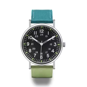 High Quality Elegant Nylon Band <b>Watch</b> for Unisex Waterproof Stainless Steel Wristwatch Custom Different Color Dial <b>Watches</b> - Product Image 2