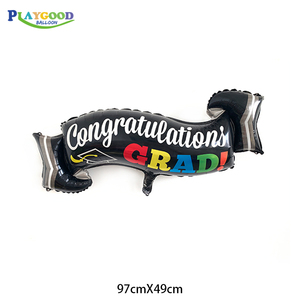 Haute Qualité Feuille Ballon Décorations De Fête Coloré <span class=keywords><strong>Grand</strong></span> Docteur <span class=keywords><strong>Smiley</strong></span> Bleu Graduation Ballons - Product Image 4