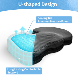 <span class=keywords><strong>Coussin</strong></span> de siège ergonomique <span class=keywords><strong>pour</strong></span> coccyx, orthopédique, soulagement de la pression, mousse à mémoire de forme et <span class=keywords><strong>gel</strong></span>, <span class=keywords><strong>pour</strong></span> <span class=keywords><strong>voiture</strong></span> et extérieur - Product Image 3