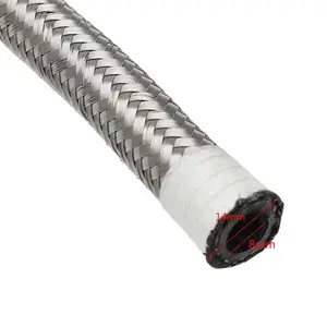 Tahan Lama Tahan Korosi Suhu Tinggi Dikepang 304 Kawat Ptfe Smoothbore Hose/Pipa