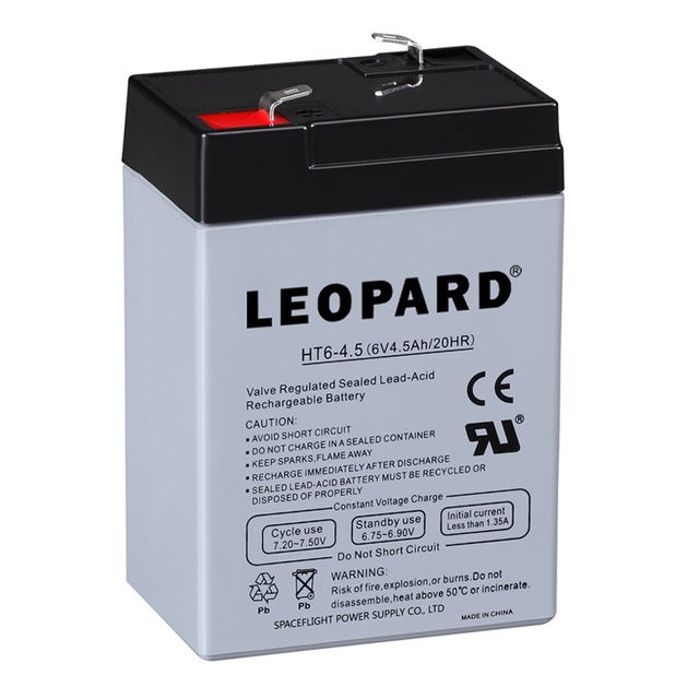 Free LEOPARD 6v 4.5ah Rechargeable Sealed Lead Acid Battery Pack for Camping Car