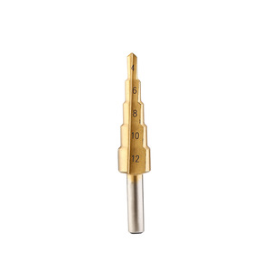 Total Metric <b>Step</b> <b>Drill</b> Bits 4-12mm Hex Shank For Synthetic Materials Graphite - Product Image 1