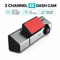 JARVIS Manufactur Oem Park MODE 3 Way Retrovisor Ai Night Vision Recording Interior 3 Channel Car Dash Cam Untuk Mobil
