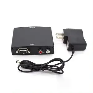 Convertisseur Mini AV vers VGA Justlink Convertisseur HDMI vers VGA avec port Audio R/L Câble RCA Accessoires Audio et Vidéo HDTV