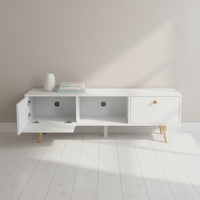 Meuble TV en bois de style moderne pour petits espaces, rangement extensible, mobilier de maison