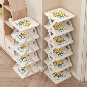 Simple Multi Layer <b>Shoe</b> Rack Narrow <b>Vertical</b> Space Saving <b>Storage</b> For Living Room Sneakers And High Heels - Product Image 4