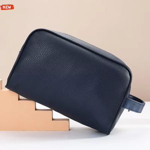 Trousses de Toilette <span class=keywords><strong>Homme</strong></span> Grande Capacité Sac de Rangement Personnalisé en PU Trousse de Maquillage Femme à Fermeture Éclair <span class=keywords><strong>Pochette</strong></span> Cosmétique en <span class=keywords><strong>Cuir</strong></span> PU Vente en Gros - Product Image 6