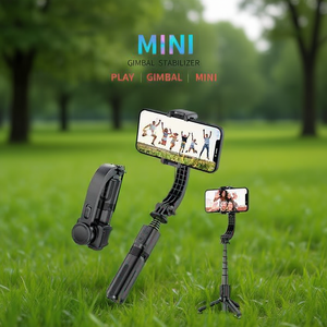 Mini estabilizador de cardán para grabación de video con smartphone y soporte de trípode - Product Image 3