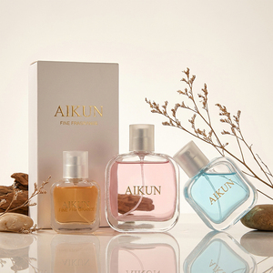 Aikun 3 <b>Bottle</b> Frosted Cap Fine Fragrance Luxury Glass <b>Perfume</b> Gift Set for Women Men Beauty Store Retail Gift Display Pack - Product Image 1