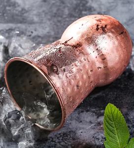 Design spécial Moscow Mule Cuivre Plaqué Or Diamant Martelé Mug Verre à Bière <span class=keywords><strong>sans</strong></span> Poignée pour <span class=keywords><strong>Boisson</strong></span> Boissons et <span class=keywords><strong>Alcool</strong></span> - Product Image 5