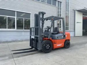 Everlift empilhadeira diesel 2500kg 3000kg 3500kg 3m-6m empilhadeira com motor de câmbio lateral japão