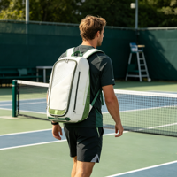 Sac de raquette durable à livraison rapide, logo personnalisé, sac de sport robuste, prix abordable, léger, plusieurs poches, sac de badminton durable