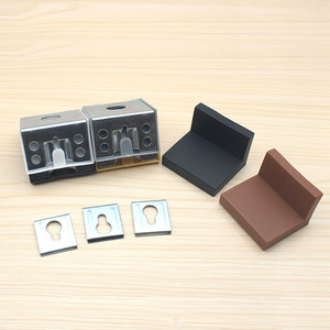 GQK Iron <b>Plastic</b> Cabinet Hanger Clips Wardrobe Hanging Corner <b>Brackets</b> Decorative Cover Right-Angle Strong Durable Modern Easy - Product Image 5