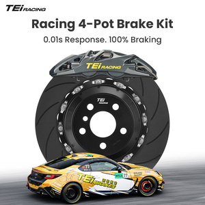 Kit de freinage avant de course TEI GTS4 à 4 pistons avec étrier de frein et disque 330x28MM pour MITSUBISHI Lancer EX EVO 2007-2019 avec jantes de 18 pouces - Product Image 1