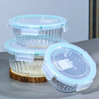 Ensemble de bols alimentaires portables pour l'école de haute qualité, emballés EPR, France, Allemagne, boîte à lunch en verre pour étudiants