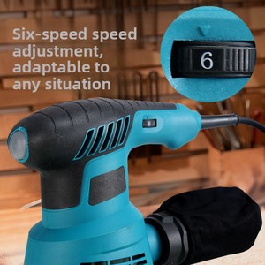 <span class=keywords><strong>Ponceuse</strong></span> électrique à fil électrique personnalisable de 5 pouces, vitesse réglable, pour peinture, mastic mural, polissage du <span class=keywords><strong>bois</strong></span> et travail du <span class=keywords><strong>bois</strong></span> - Product Image 4