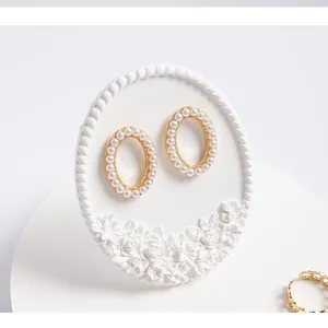Rak Pajangan Perhiasan, Perlengkapan Foto Perhiasan, Penyimpanan Toko, Ornamen, Rak Pajangan Cincin Plester Buatan Tangan, Penyangga Cincin, Plat Penyangga - Product Image 6