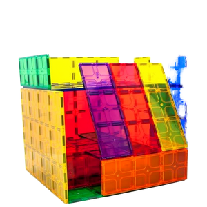 Ensemble de blocs de construction magnétiques en plastique Gemmicc OEM pour enfants de 4 à 6 ans, jouet éducatif - Product Image 1