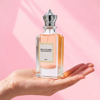 Flacon de parfum personnalisé, flacon de parfum arabe, 85 ml, flacons de parfum en verre vides en vrac avec boîte