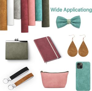 100% Polyester Mềm Faux Vải Da Lộn Bốn Mùa Áo Khoác Dệt Tùy Chỉnh Trọng Lượng Giả Scuba Da Lộn Đan Vải Cho Quần Áo Sofa Một - Product Image 6