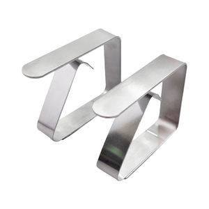 Clip de <span class=keywords><strong>nappe</strong></span> en acier inoxydable pour pique-nique en plein air Couverture de table et attache de jupe de table Système de mesure en pouces - Product Image 4