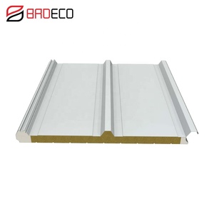 Panneau sandwich de <span class=keywords><strong>toiture</strong></span> en laine de roche avec bordure en <span class=keywords><strong>polyuréthane</strong></span>, facile à installer, ignifuge, isolé, imperméable et résistant à l'humidité, 50 <span class=keywords><strong>mm</strong></span> - Product Image 3