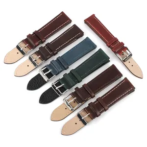 30% off Price of Crazy Horse Leather Watch Bands with Quick Release Pins High Quality Genuine Leather Band Watch in Stock