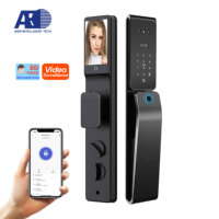 Cerradura Inteligente con Huella Dactilar, Reconocimiento Facial 3D, Código Digital, Videoportero Activo, Multi-idioma