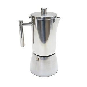 Vente en gros de <span class=keywords><strong>cafetière</strong></span> à expresso en acier inoxydable <span class=keywords><strong>6</strong></span> <span class=keywords><strong>tasses</strong></span>, <span class=keywords><strong>cafetière</strong></span> moka en acier inoxydable 304 pour cappuccino latte - Product Image 1