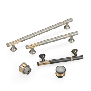 Tiradores y pomos de zinc moleteados simétricos para cajones, gabinetes de cocina, puertas, armarios de entrada y vestidores - Product Image 3