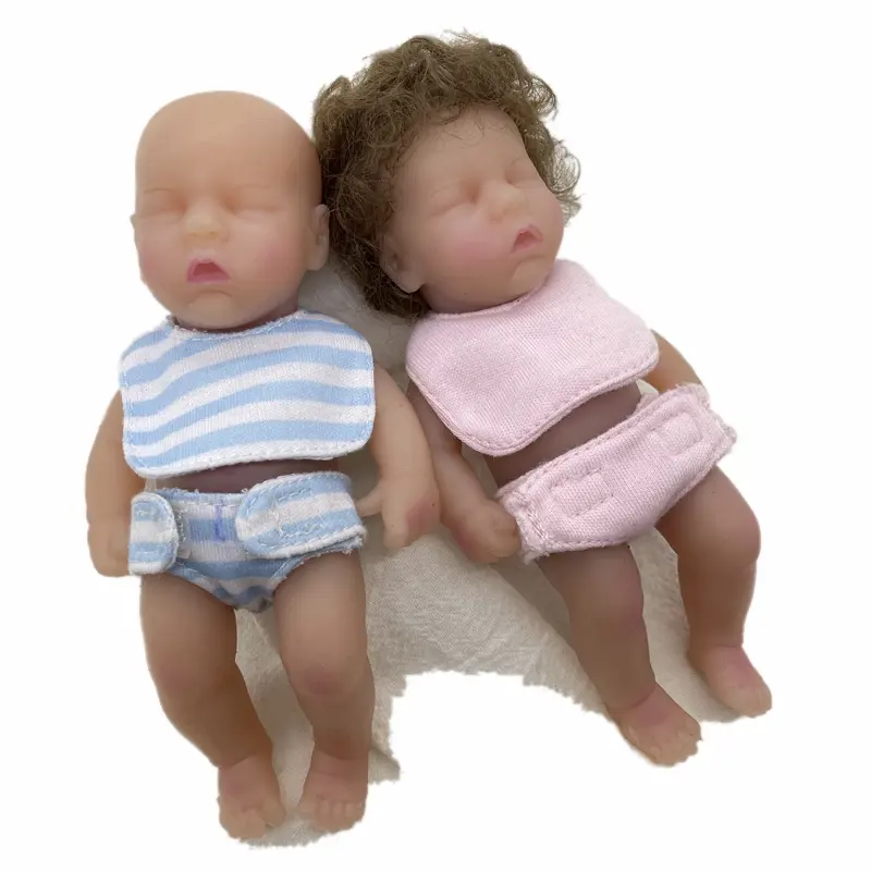 Réaliste Reborn Baby Dolls Nouveau mini reborn 6 pouces 15cm Silicone Baby Dolls