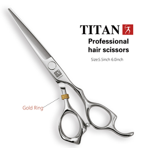 Forbici Professionali Titan da 5.5 e <span class=keywords><strong>6.0</strong></span> Pollici per Taglio e Sfoltitura <span class=keywords><strong>Capelli</strong></span>, Strumenti per Parrucchieri e Barbieri - Product Image 1