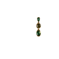 Boucles d'oreilles Bowei en zircon, longues, design goutte d'eau émeraude, bijoux de mode haut de gamme