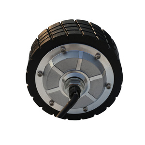 Low Speed High Torque 4.5inch 150kg Load 24V 300RPM 1024PPR Encoder Electric Scooter DC Hub <strong>Servo</strong> Wheel Motor For Delivery Robot