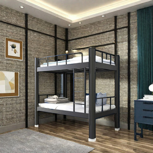 Vente directe d'usine de Guangzhou : Lits superposés métalliques robustes sur mesure, lits d'école pour dortoirs, lits superposés réglables en bois, pas chers - Product Image 2