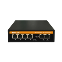 Commutateur PoE TiNCAM TCE-PS4306N6 Mini avec autres ports 10/100M, 48V 52V, bande passante 250M 1G, système CCTV, capacité 0.6G