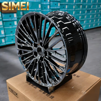 Jantes tout-terrain SIMEI en alliage d'aluminium forgé de haute qualité, 16-24 pouces, finition noire personnalisée pour berline M5, SUV 4x4