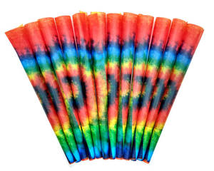 Autocollants d'emballage sur mesure en gros pour usine, cônes en papier taille King Size, cônes en papier naturel tie-dye - Product Image 1