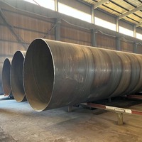 Fabricant de tuyaux en acier soudés en spirale en fer noir Ssaw