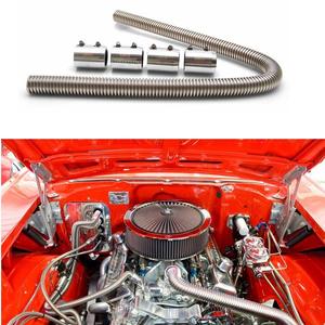 Kit de tuyaux flexibles pour <span class=keywords><strong>radiateur</strong></span> en acier inoxydable de 48 pouces avec bouchons, tuyau supérieur/inférieur pour <span class=keywords><strong>radiateur</strong></span> de <span class=keywords><strong>voiture</strong></span>, kit de tuyaux pour <span class=keywords><strong>radiateur</strong></span> UHR48 12256 EPAA01G48 - Product Image 5