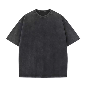 Camiseta de Manga Corta Extra Grande para Hombre, 100% Algodón, Personalizada al por Mayor, con Serigrafía, Ecológica, Antiarrugas, Estilo Urbano - Product Image 3