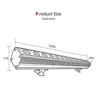Lámpara LED de Exterior Impermeable IP65 de 200W de Alta Luminosidad con Modos de Iluminación Ajustables RGBW