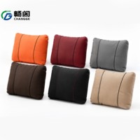Almohada de Soporte Lumbar para Auto en Cuero PU de Producción Propia, Cojín Ergonómico Multicolor para Asiento de Coche, para Descanso al Conducir